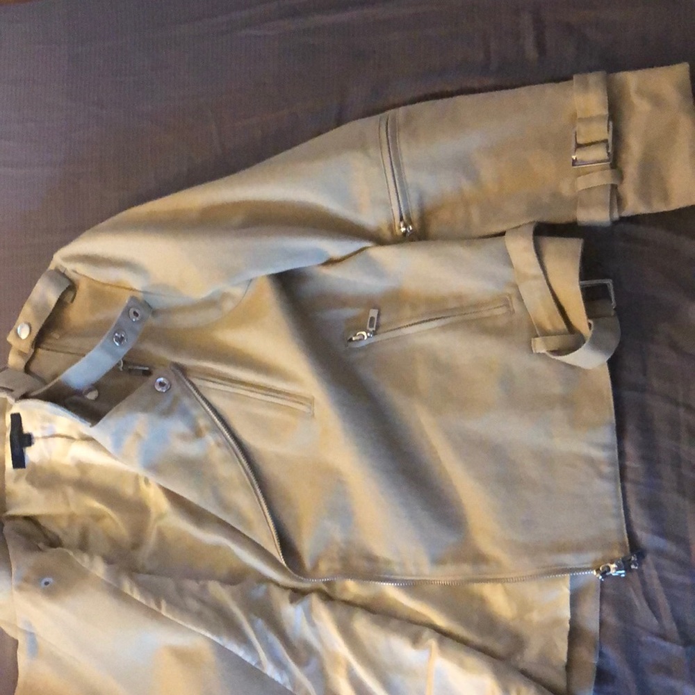 Alice Ritter tan canvas moto jacket - Picture 5 of 6